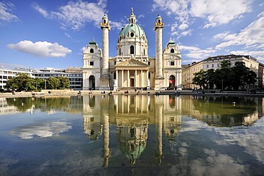 St. Charles's Church, Karlskirche, Vienna, Austria, Europe