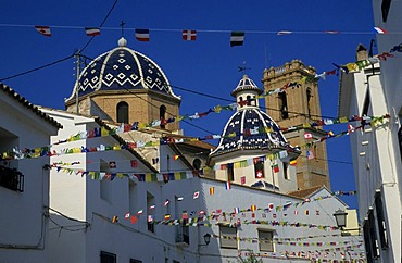 Dome of the Iglesia de Nuestra Senora del Consuelo Church, Costa Blanca, Spain, Europe