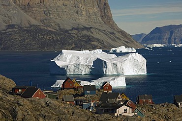 Icebergs in the Uummannaq bay, Greenland, Denmark