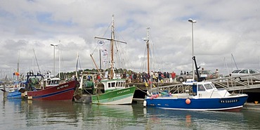 Fishing harbour of La Trinite sur Mer, Morbihan, Brittany, France, Europe