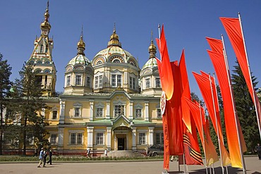 Russian Orthodox Zenkov Cathedral, Panfilov Park, Almaty, Kazakhstan