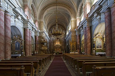 Baroque Jesuit Church, interior, Sibiu, Transylvania, Romania