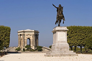 Pavilion and memorial, Promenade du Peyrou, Montpellier, Languedoc-Roussillion, France, PublicGround