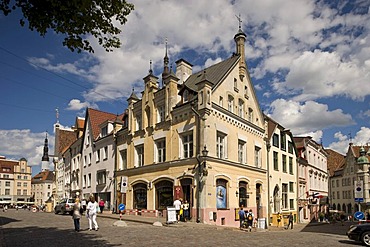 Hanse Houses, Townhall Square, Raekoja, Tallinn, Estonia, Baltic States