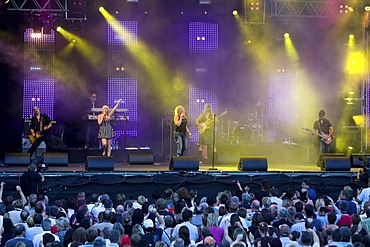 British singer Kim Wilde live at the Sommerabend Open Air on the Heitere in Zofingen, Switzerland