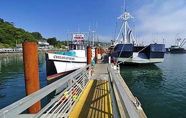 Newport harbour, Yaquina Bay, Lincoln County, Oregon, USA