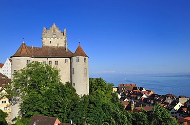 Meersburg castle, old castle, Meersburg on Lake Constance, Baden-Wuerttemberg, Germany, Europe