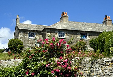 Stone house in Cornwall, England, Great Britain, Europe