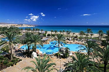 Swimming pool of the Costa Palma Palace Hotels in Costa Calma, Fuerteventura, Canary Islands, Spain, Europe