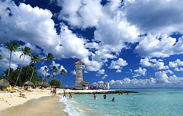 Palm beach in Bayahibe, Dominican Republic, Caribbean