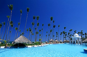 Swimming pool, Paradisus Palma Real Hotel in Playa Bavaro, Punta Cana, Dominican Republic, Caribbean