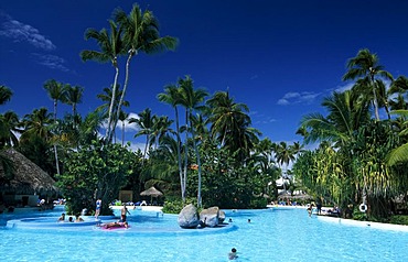 Swimming pool, Melia Caribe Tropical Hotel in Playa Bavaro, Punta Cana, Dominican Republic, Caribbean