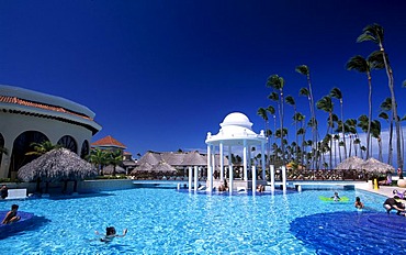 Swimming pool, Paradisus Palma Real Hotel in Playa Bavaro, Punta Cana, Dominican Republic, Caribbean