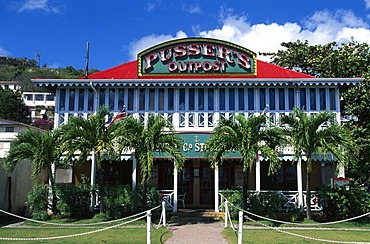 Pusser's Bar in Roadtown on Tortola Island, British Virgin Islands, Caribbean