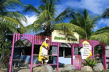 Restaurant on Virgin Gorda Island, British Virgin Islands, Caribbean