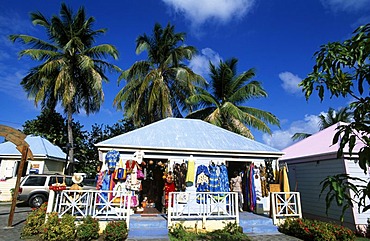 Colourful shop in Roadtown on Tortola Island, British Virgin Islands, Caribbean