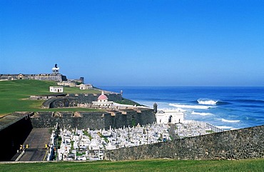 Fuerte San Felipe del Morro, historic city centre, San Juan, Puerto Rico, Caribbean