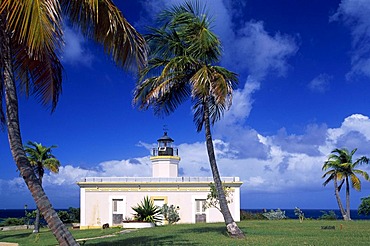 Lighthouse, Faro de Puntas Mulas, Vieques Island, Puerto Rico, Caribbean