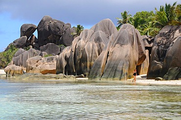 Granite rock, Anse Source D'Argent, La Digue, Seychelles