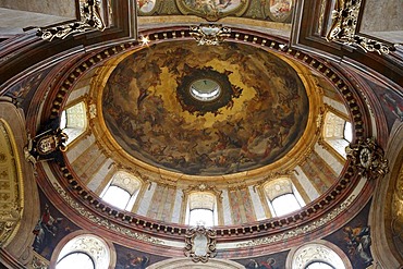 Peterskirche cupola, J.M. Rotmayr frescos, Vienna, Austria, Europe