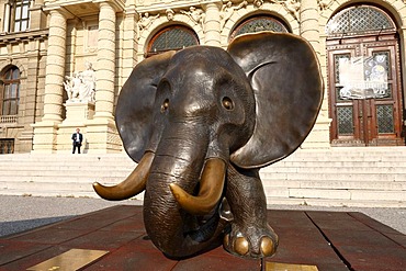 Afrikanischer Elefant' by Gottfried Kumpf, Museum of Natural History, Vienna, Austria, Europe