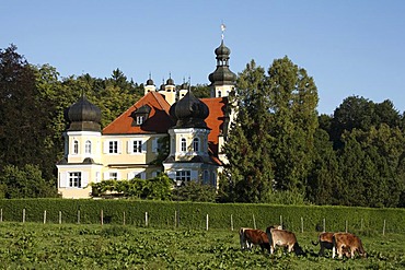 Rieden Castle at Staffelsee Lake, Upper Bavaria, Germany, Europe