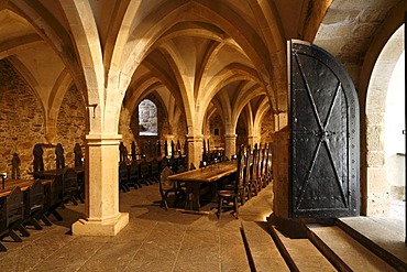 Knight's Hall at Lockenhaus Castle, Burgenland, Austria, Europe