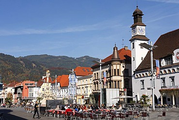 Main Square with Town Hall, Leoben, Styria, Austria, Europe