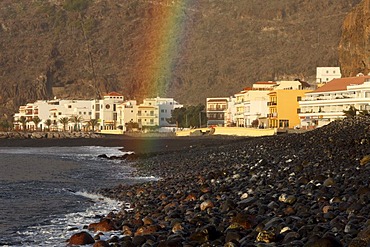 Rainbow in Playa de Santiago, La Gomera, Canary Islands, Spain, Europe