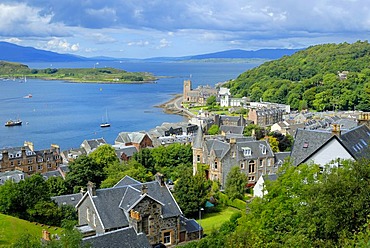 View of the town of Oban, Scotland, Great Britain, Europe