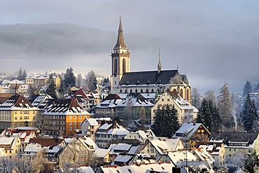 View of Neustadt in the Black Forest, Breisgau-Hochschwarzwald county, Baden-Wuerttemberg, Germany, Europe