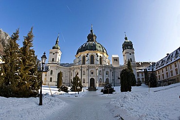 Baroque Ettal Benedectine Monastery, Ettal, Graswangtal Valley, Bavaria, Germany, Europe