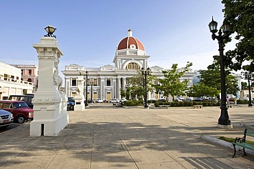 Poder Popular Provincial on Parque Jose Marti in Cienfuegos, Cuba, Caribbean, America