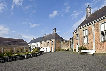 Chateau de Modave, Castle of Modave, stables, Modave, Liege Province, Belgium, Europe