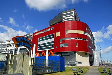 The Luxor Theatre, modern architecture at the Wilhelminapier, Wilhelminaplein, Rijnhaven, Rotterdam, South-Holland, Zuid-Holland, Nederland, The Netherlands