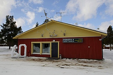 Cafe Porotilla near Partakko, Inari, Finland, Europe