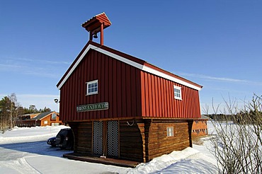 Swan Farmyard, Melkefoss Cultural Center near Kirkenes, Finnmark, Lapland, Norway, Scandinavia, Europe