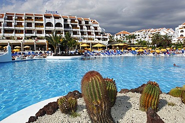 Swimming pool, Parque Santiago, Las Americas, Tenerife, Canary Islands, Spain, Europe