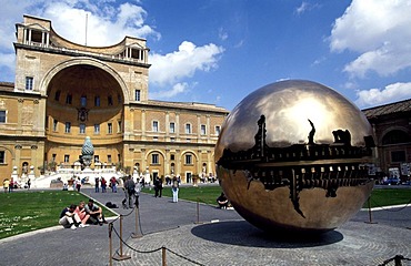 Globe, Il Sfero, Palace of the Vatican, Rome, Italy, Europe