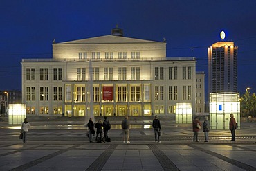 Opera House, Augustusplatz, Leipzig, Saxony, Germany, Europe