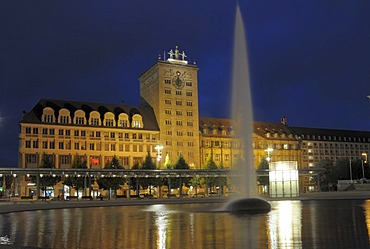 Krochhochhaus building, Augustusplatz, Leipzig, Saxony, Germany, Europe