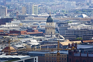 French Church, Franzoesische Kirche, aerial view, Berlin, Germany, Europe