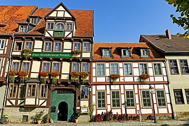 Historic building ensemble, Quedlinburg, UNESCO World Heritage Site, Saxony-Anhalt, Germany, Europe