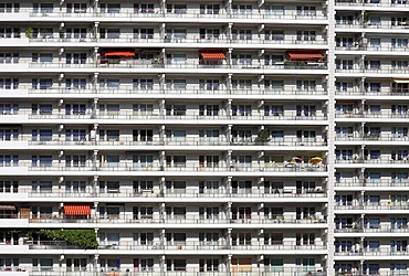 Facade, high-rise residential building, Komplex Leipziger Strasse, Leipziger Street complex, Berlin-Mitte, Berlin, Germany, Europe