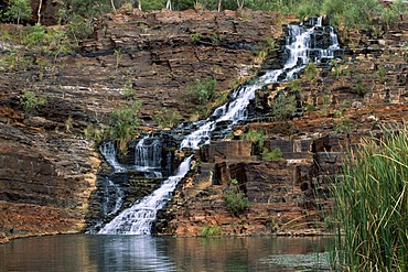 Fortescue Falls in the Dales Gorge, Karijini National Park, Pilbara Region, West Australia