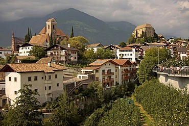 City view of Schenna near Meran, Alto Adige, Italy, Europe