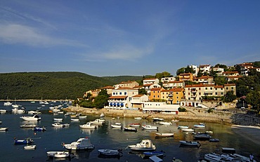 Boats, yachts in marina, Rabac, Croatia, Europe