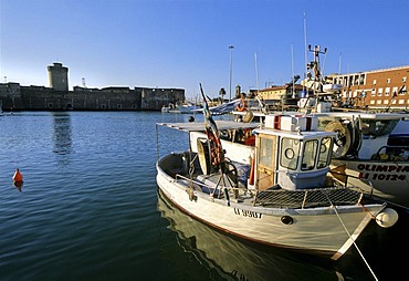 Old Darsena harbour, Fortezza Vecchia, Livorno, Tuscany, Italy, Europe