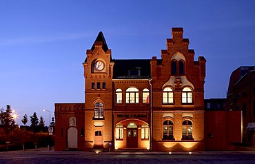 Former Woerlitz train station, now part of the Federal Environment Agency, Dessau, Saxony-Anhalt, Germany, Europe