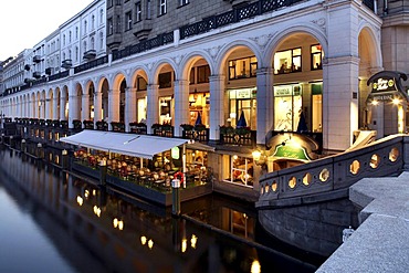 Alsterarkaden arcades, Hamburg, Germany, Europe